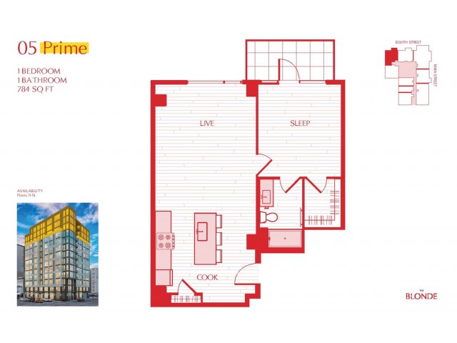 05 Prime Floor Plan at The Blonde