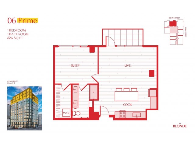 06 Prime Floor Plan at The Blonde