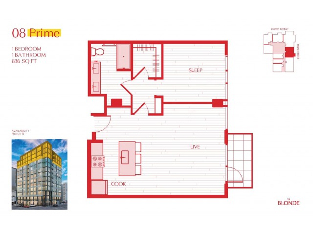 08 Prime Floor Plan at The Blonde