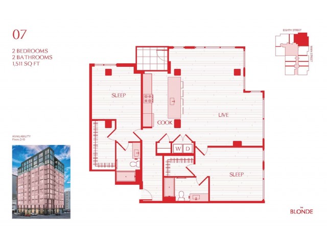 07 Floor Plan at The Blonde