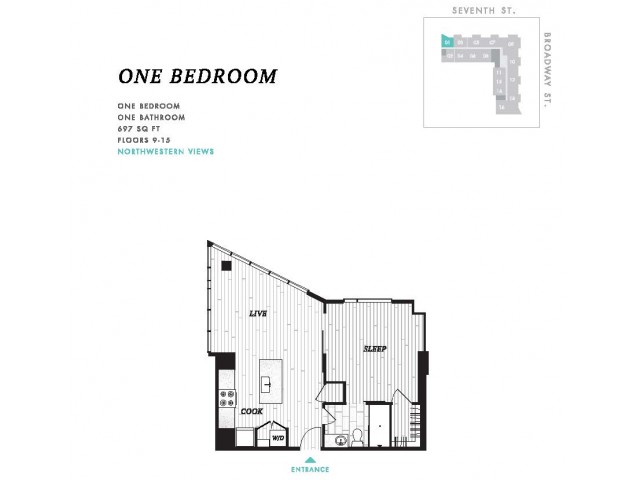 One Bedroom at Seven at Broadway