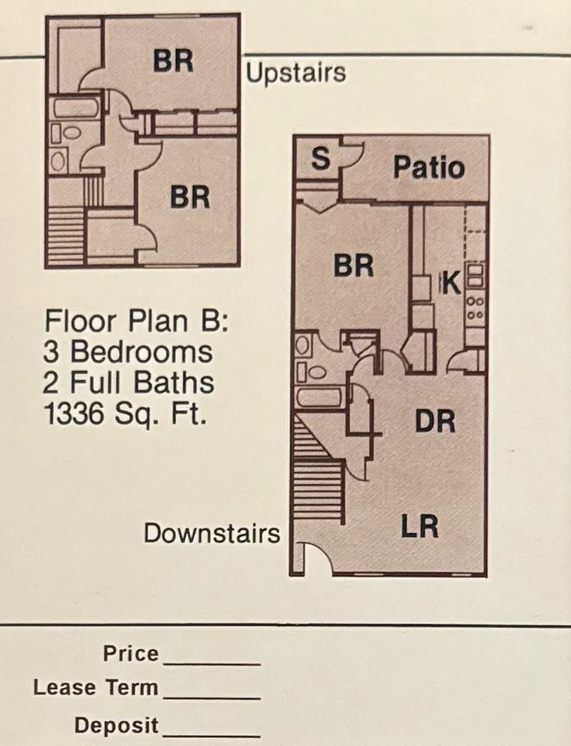 The Glen Townhomes - Floor Plan B