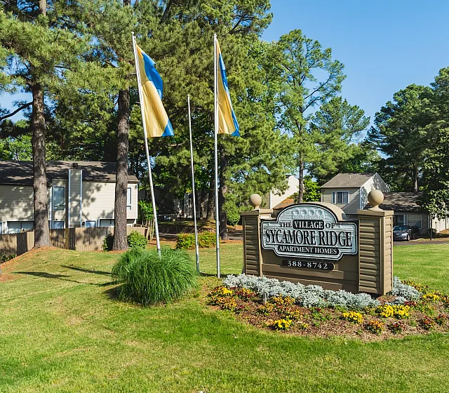 Village of Sycamore Ridge - Entrance Sign