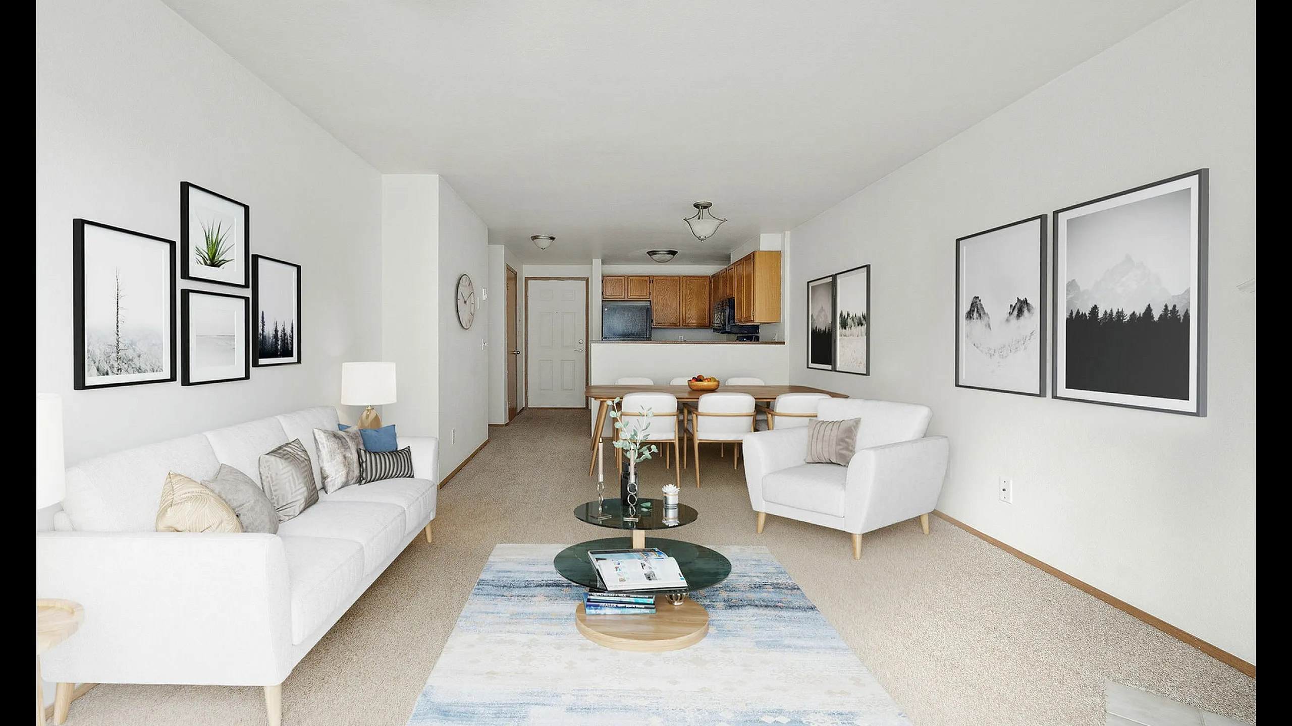 Ashford Apartments - Modern Living Room