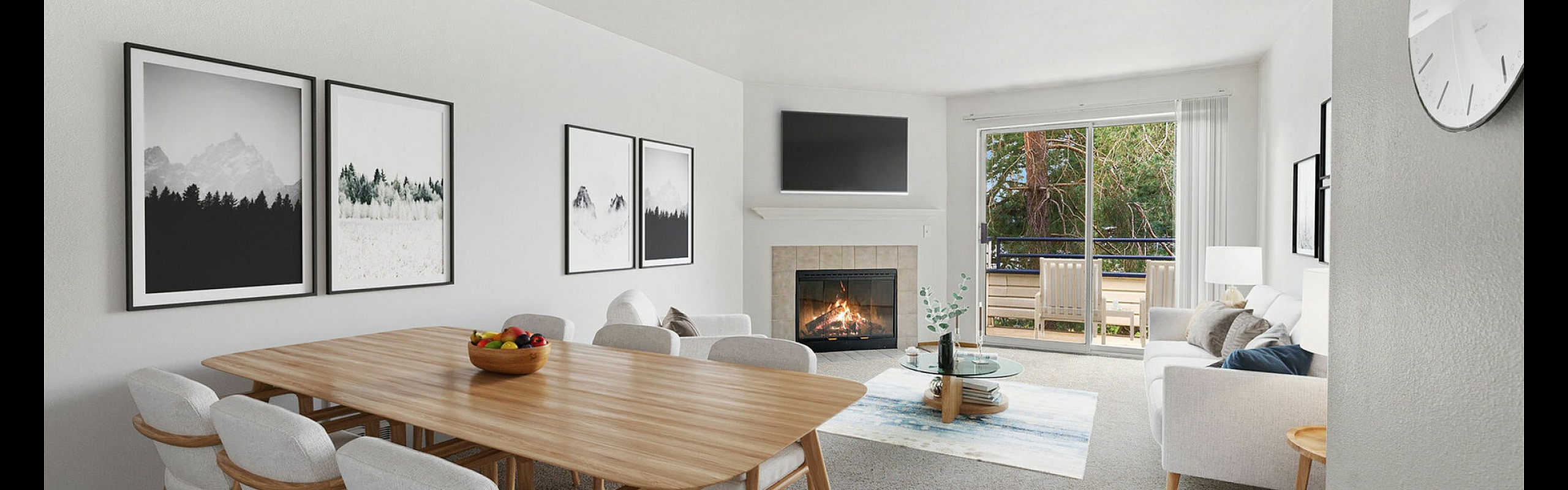 Ashford Apartments - Modern Living Room