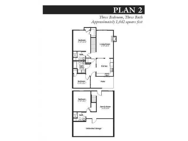 Plan 2, 3-bed, 3-bath