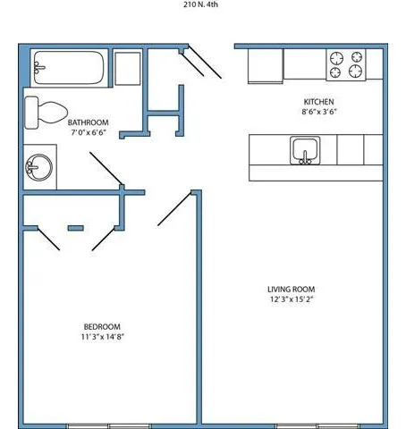 1-Bed, 1-Bath Standard
