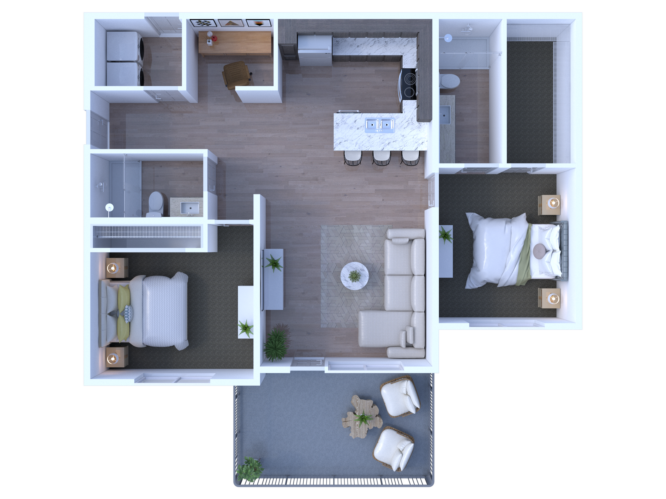 2x2 w/ Den