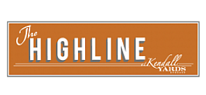 The Highline at Kendall Yards sign with modern design and bold lettering.