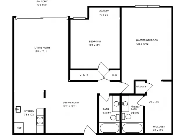 2 Bedroom & 2 Bathroom
