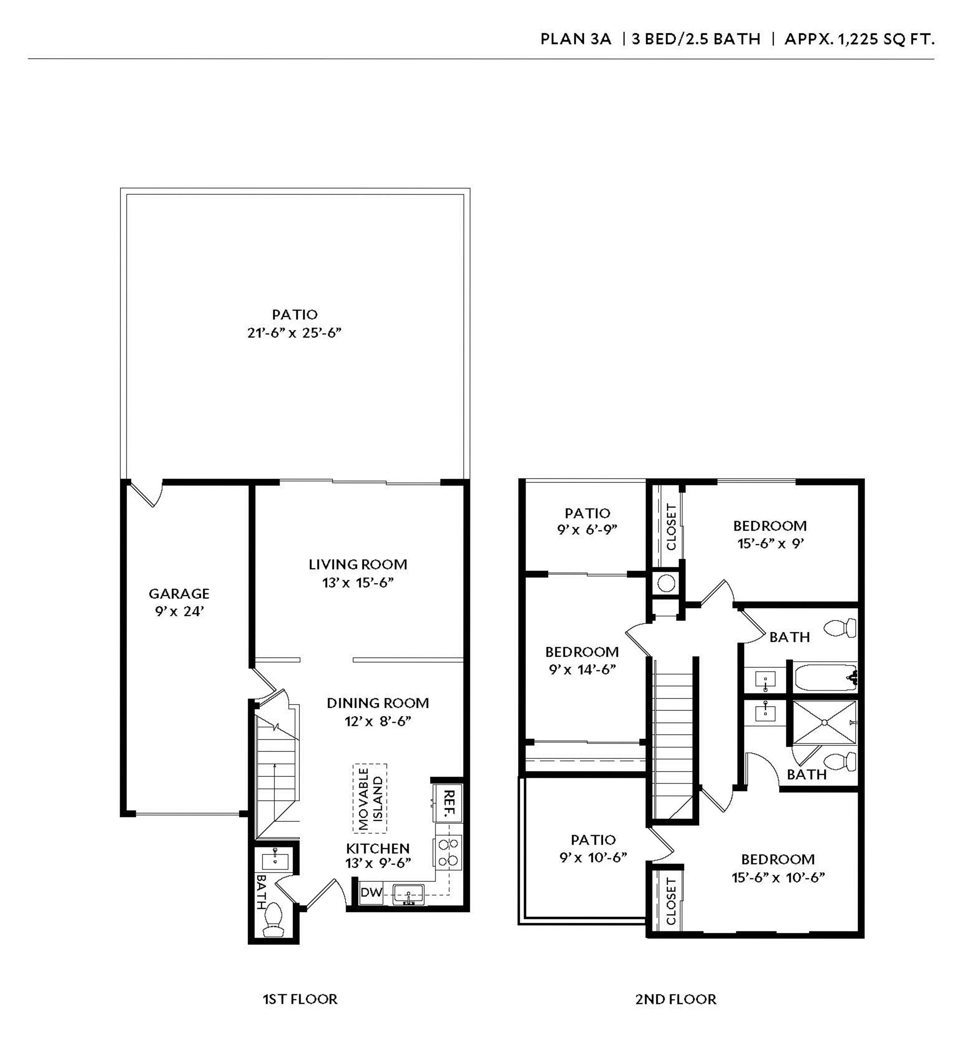 Forest Glen Three Bedroom Floor Plan