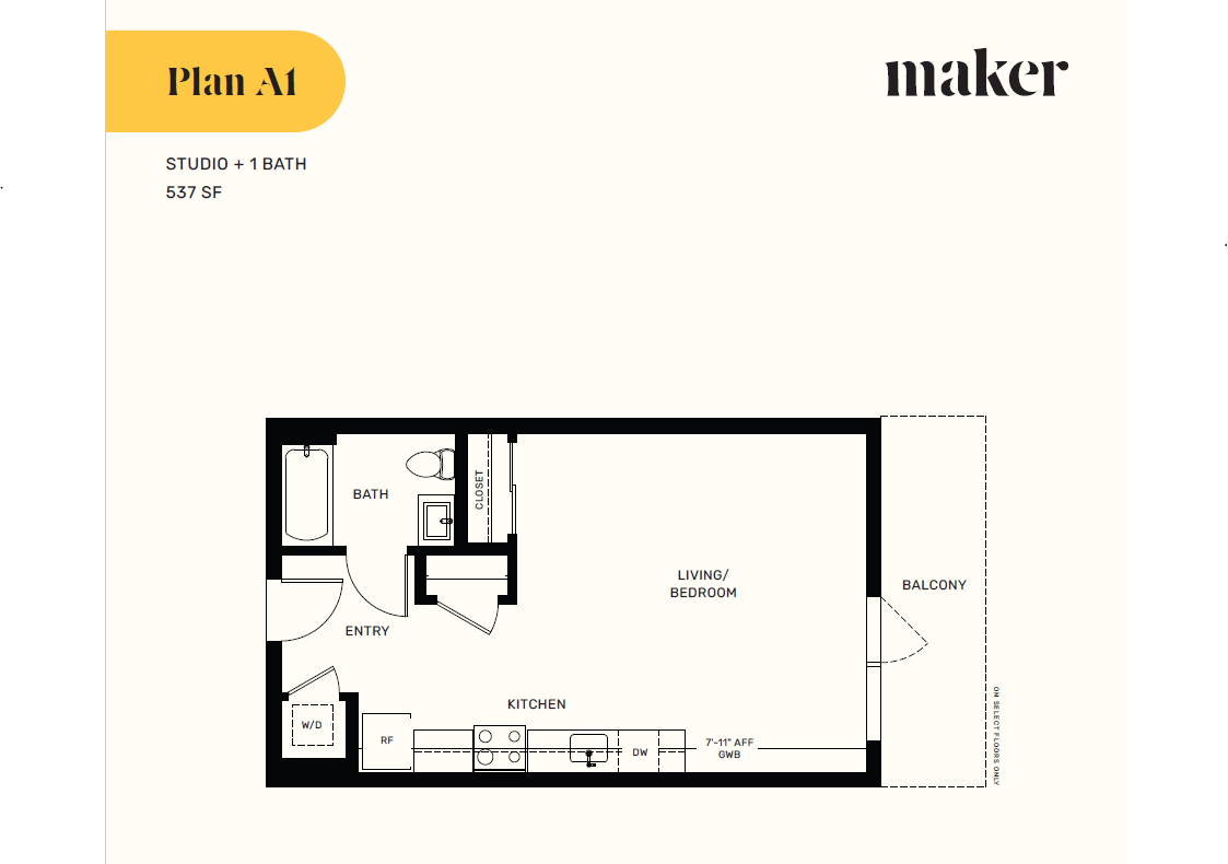 Studio Plan A1