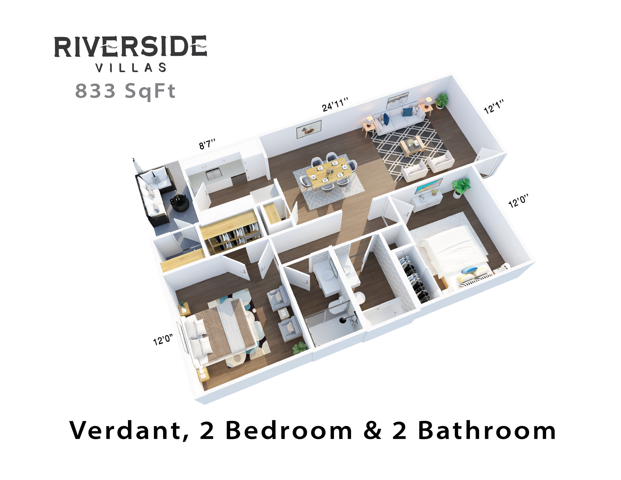 2x2 Floor Plan