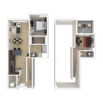 1L Floorplan 3D