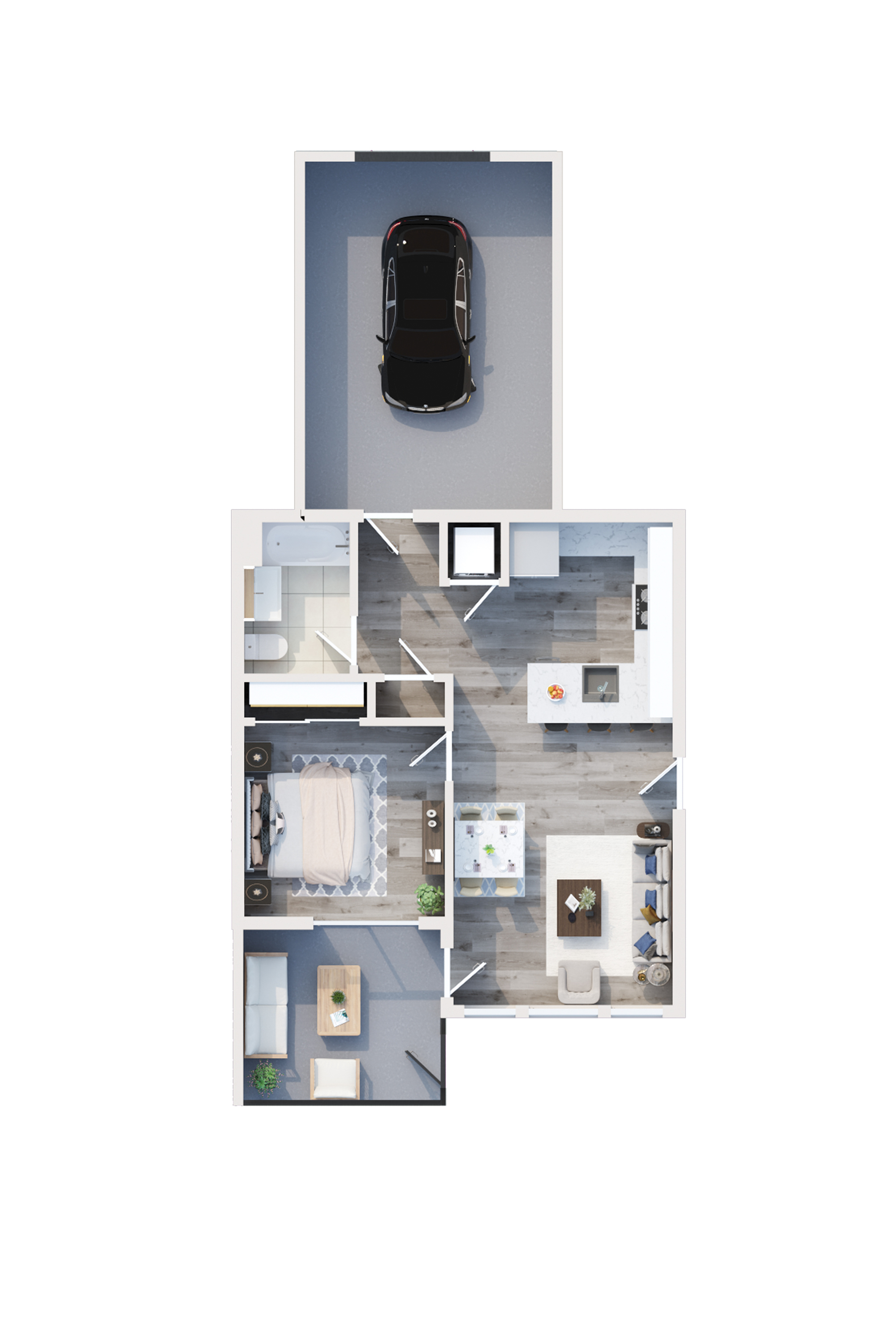 3D Floorplan 1X1G Sycamore