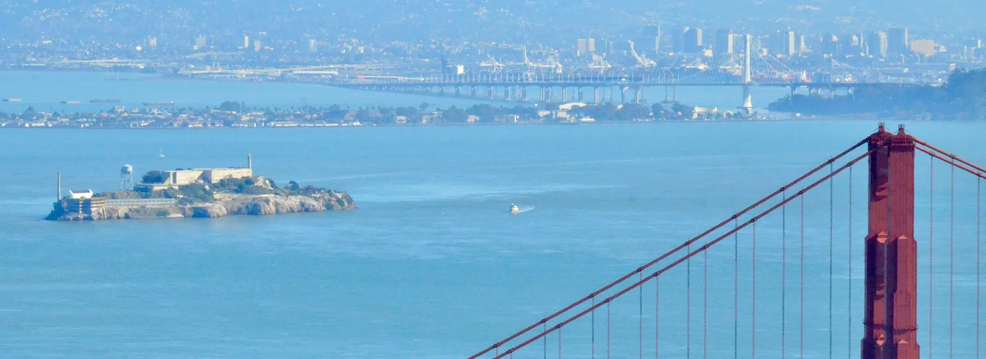 View of the San Francisco Bay.