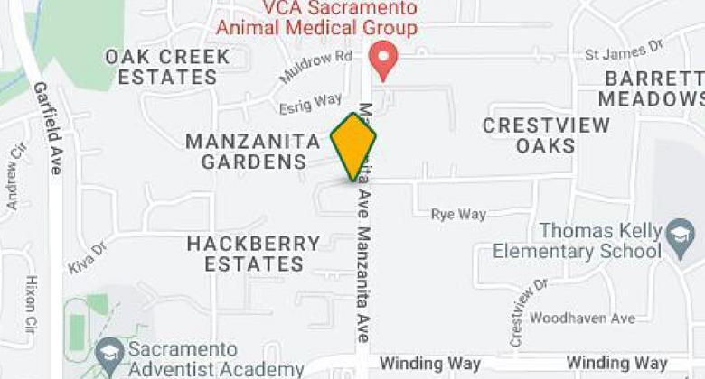 Map of Brookside's location