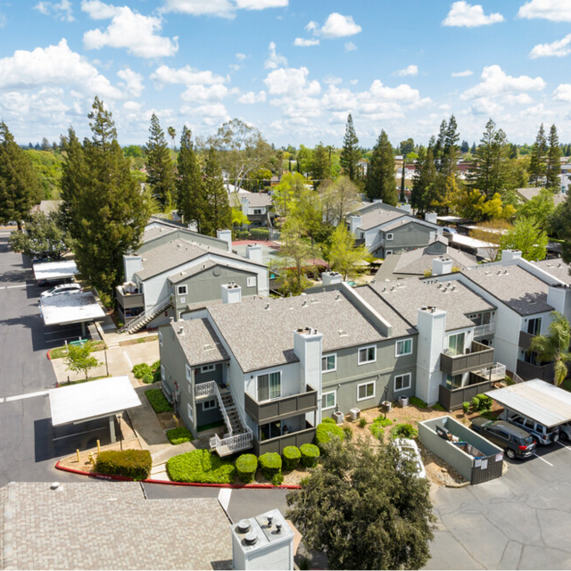 Aerial view of the community.