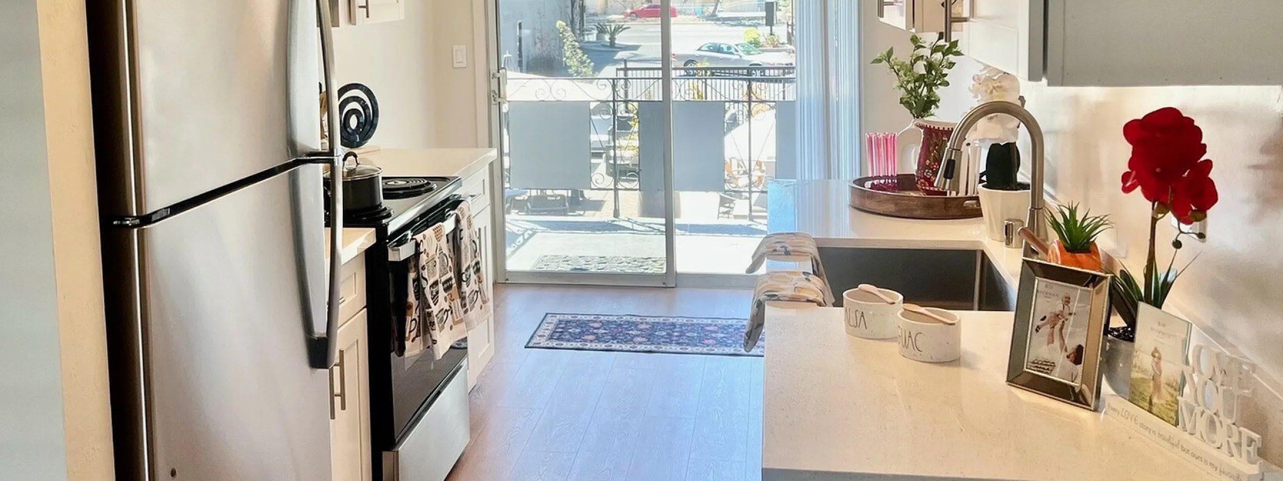 Staged kitchen