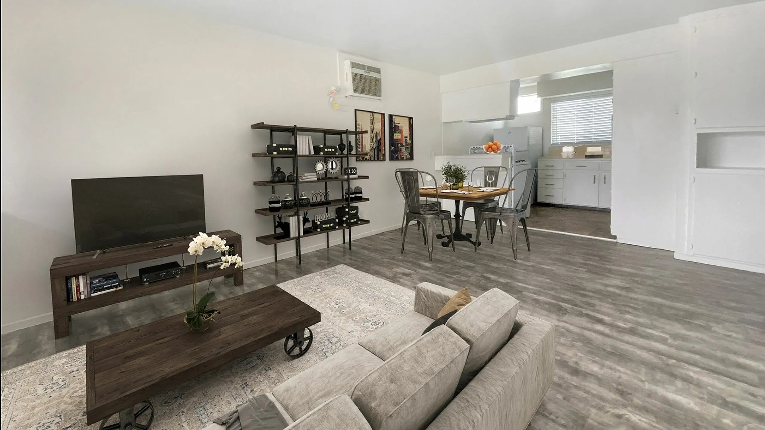 Staged living room