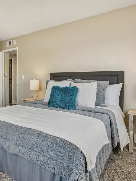 Staged bedroom