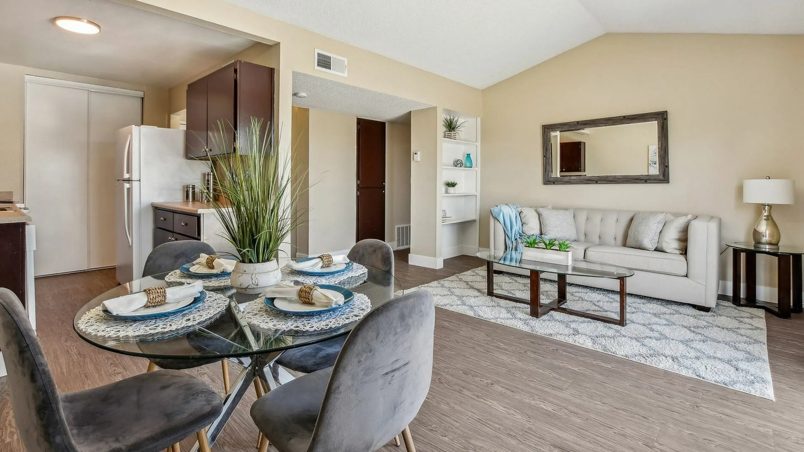 Staged living room