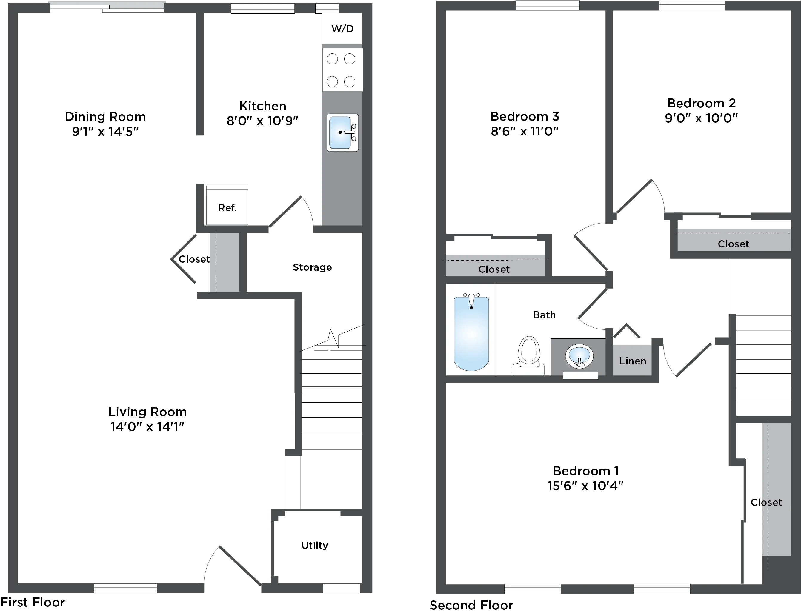 3 Bed 1.5 Bath