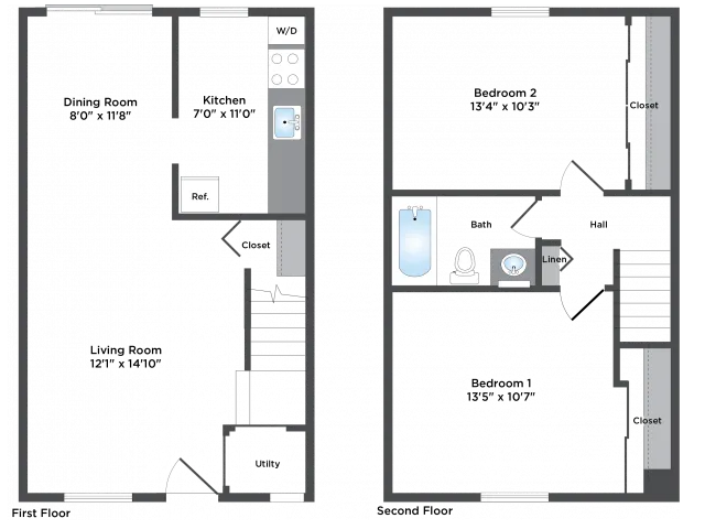 2 Bed 1 Bath