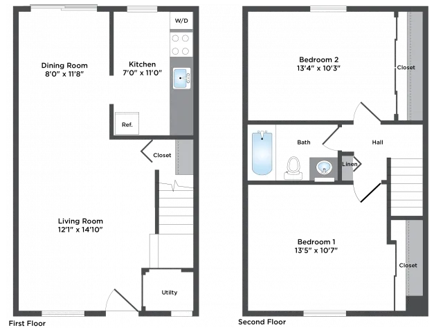 2 Bed 1 Bath