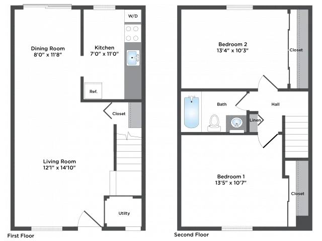 2 Bed 1 Bath