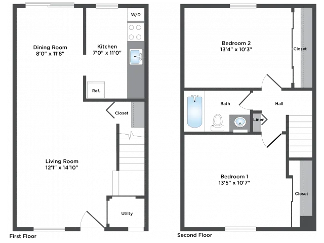 2 Bed 1 Bath