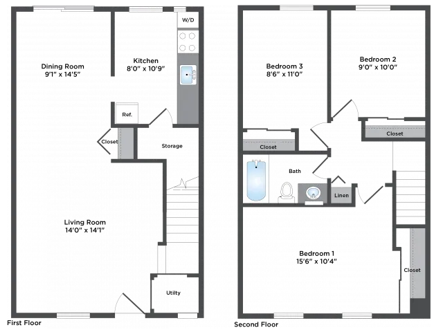 3 bed 1 Bath