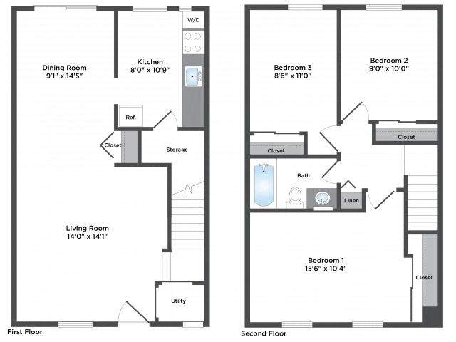 3 bed 1 Bath