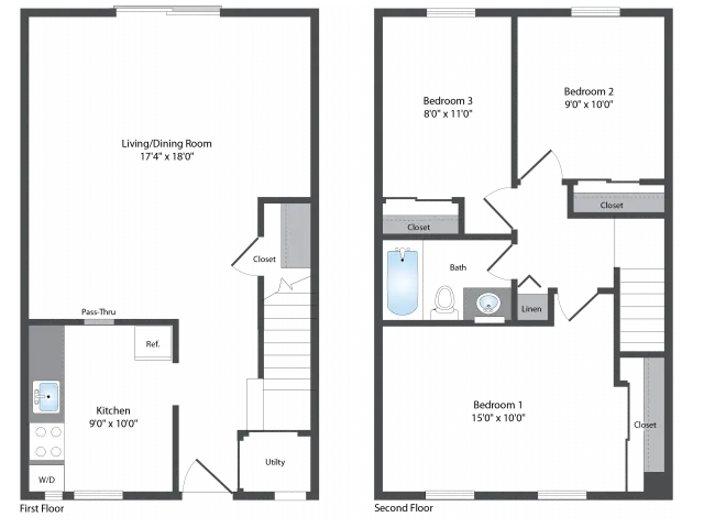 3 bed 1 Bath