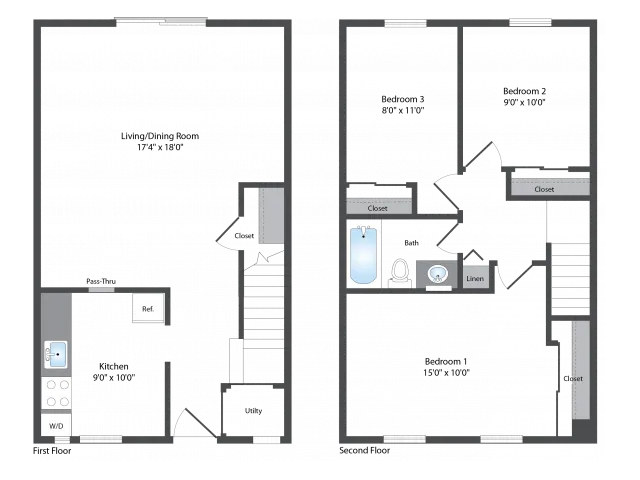 3 bed 1 Bath