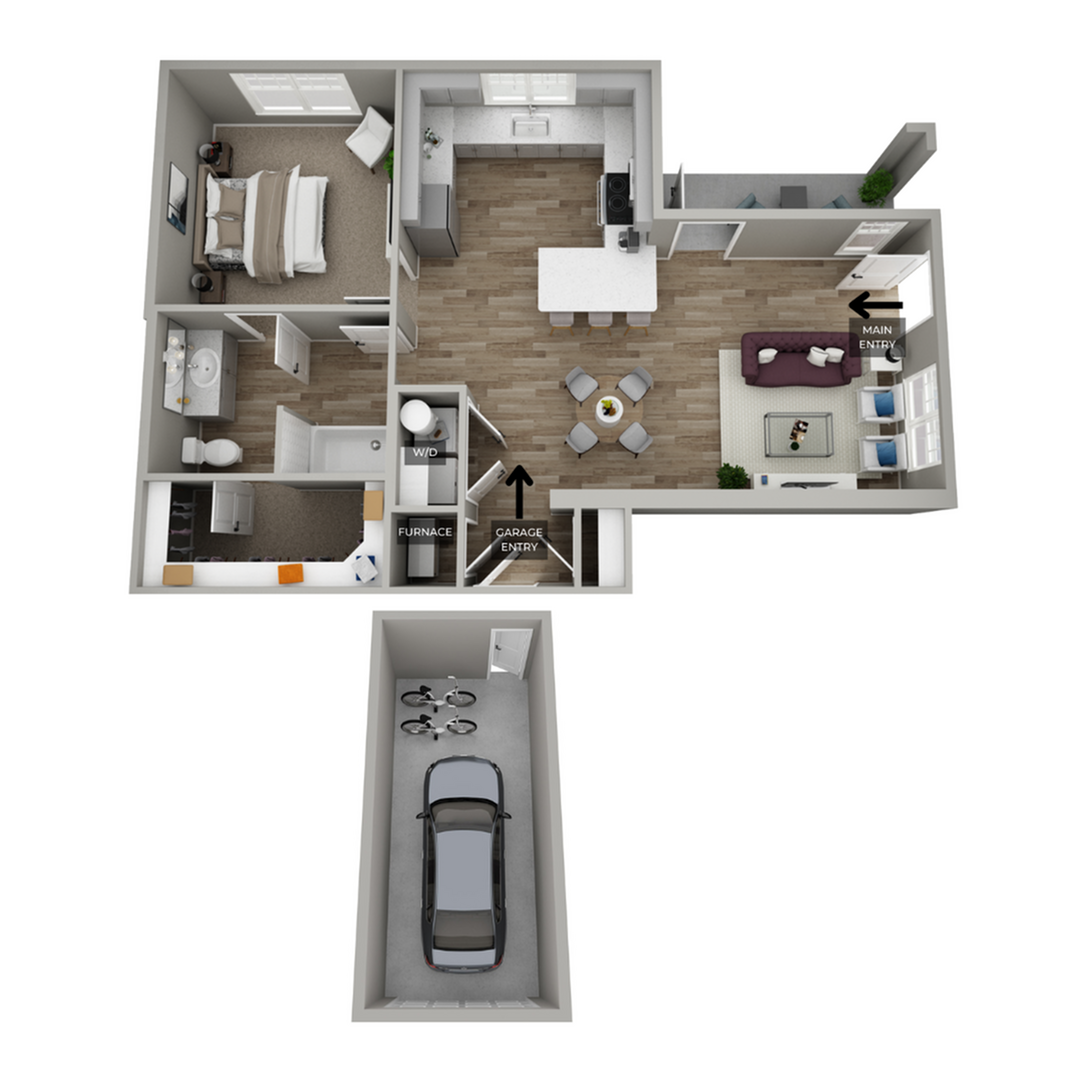 Mustang Lower Floor Plan