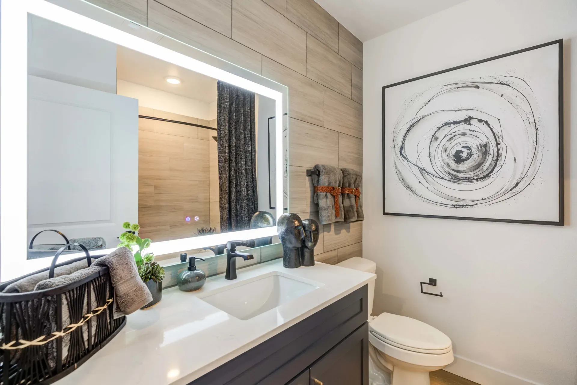 LED Framed and Heated Bathroom Mirror
