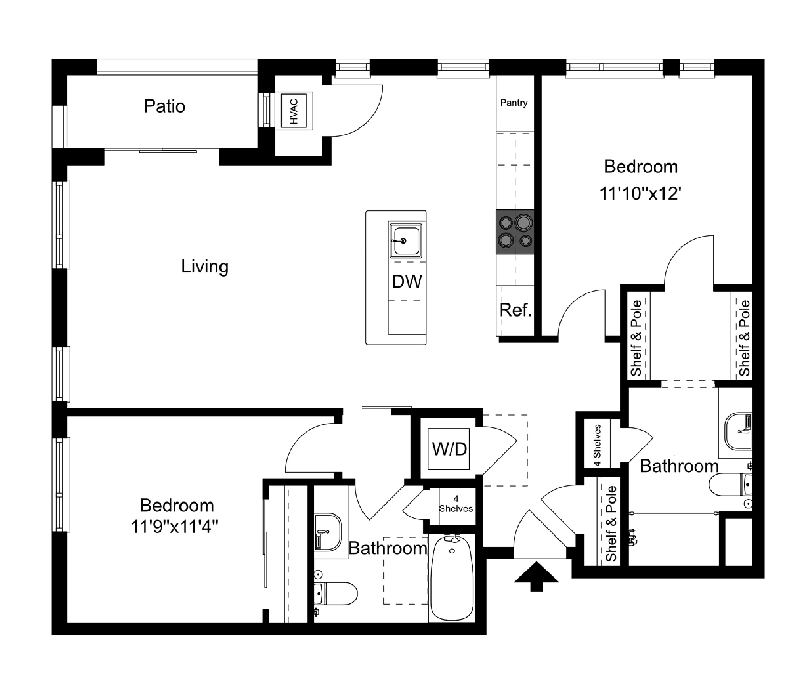 Floor Plan D3 | Forte at 84 South | Apartments in Greenfield, WI