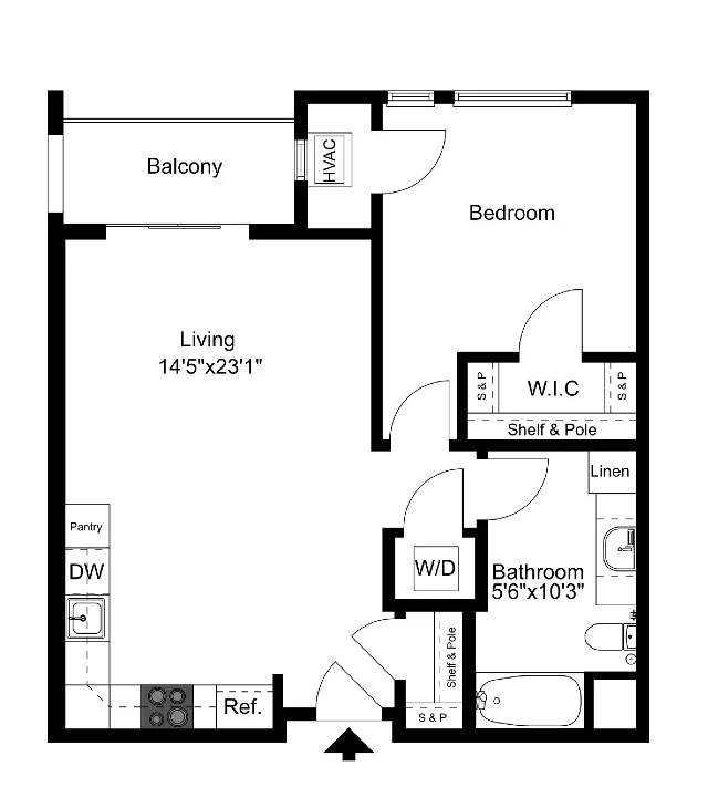 Floor Plan B1.1 | Forte at 84 South | Apartments in Greenfield, WI