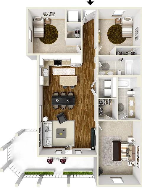 The Alcove Floorplan