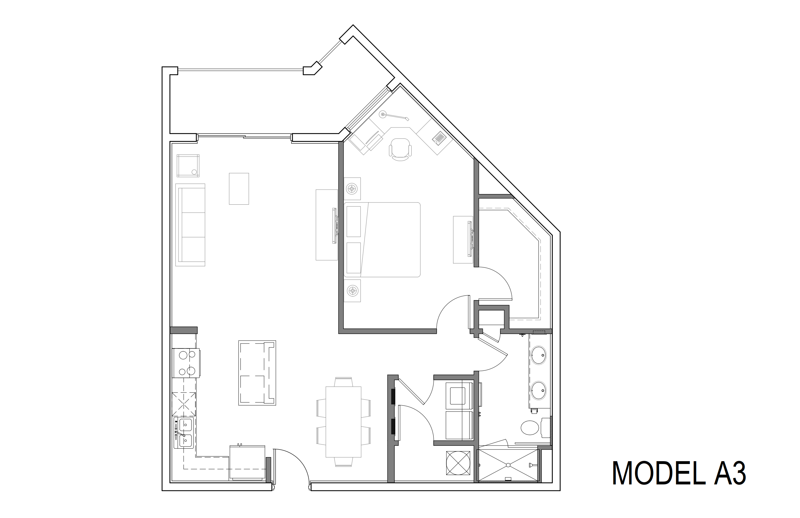 Manhattan floor plan.