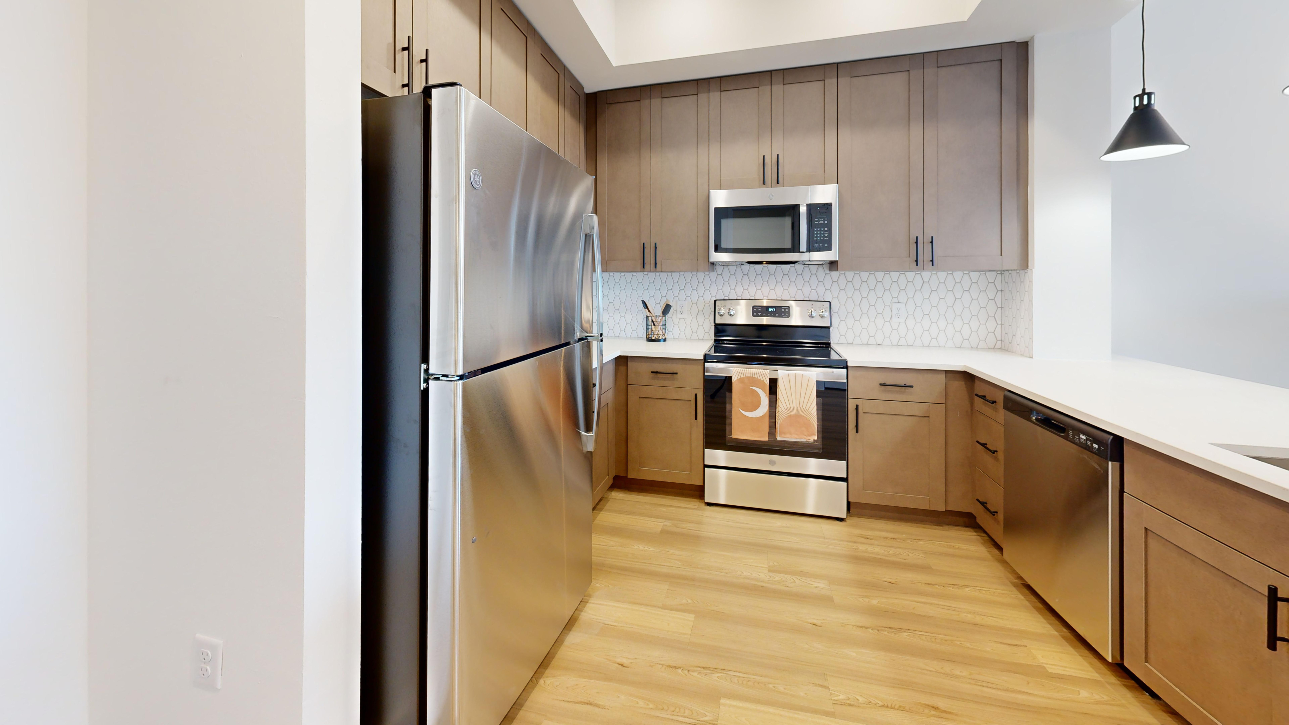 Tiled kitchen backsplashes
