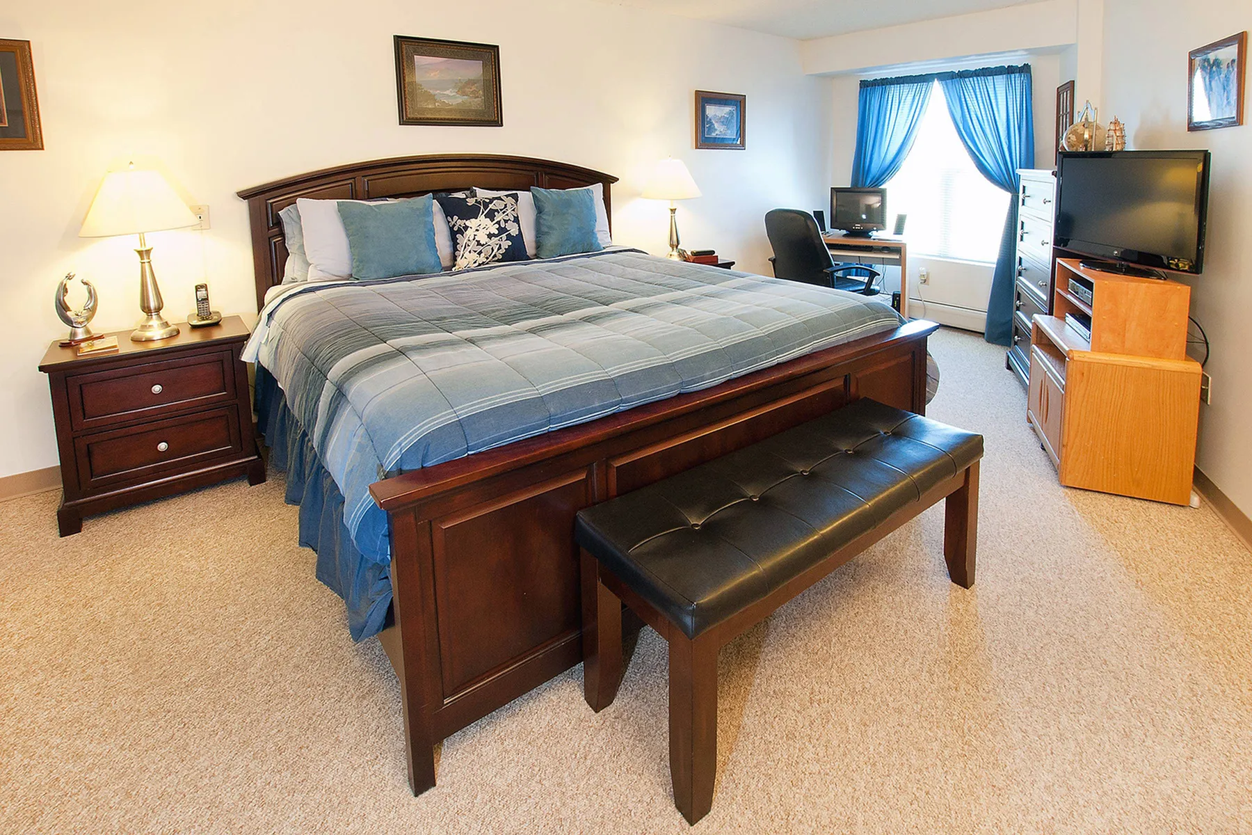 Elegant Bedroom | Middletown NY Apartment For Rent | The Wallkill Living Center