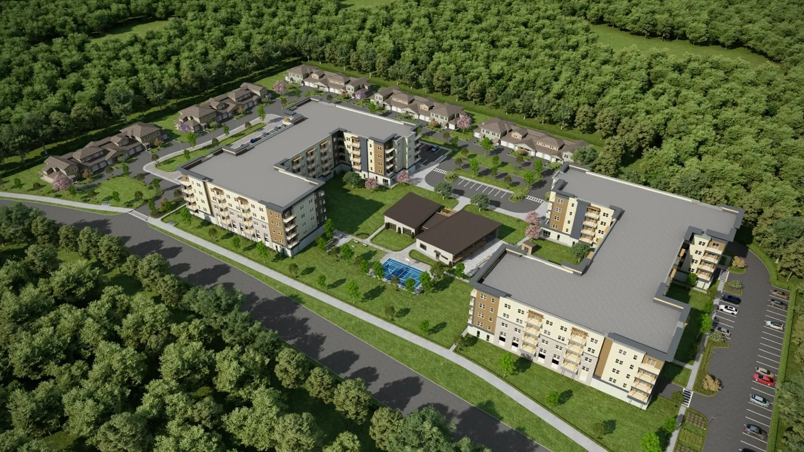 Rendering of Albany's Luxury Apartments