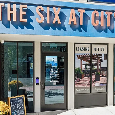 The Six at City Station - Leasing Office Entrance