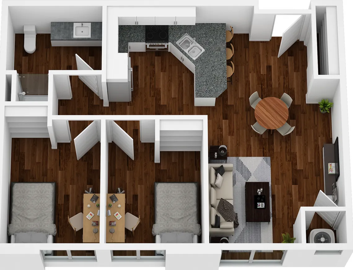 Renovated 2 Bedroom