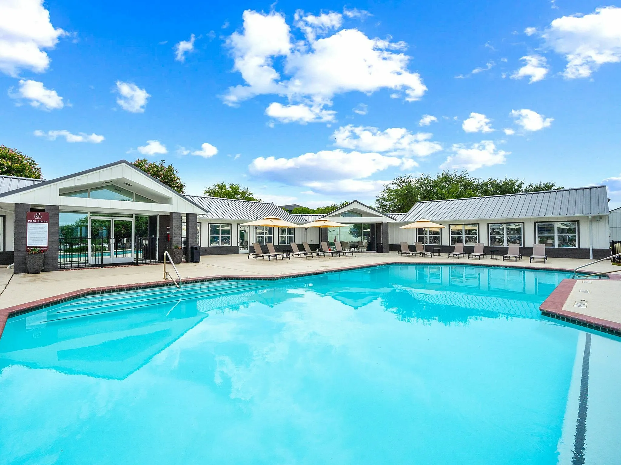 Relaxing Pool with Sundeck & Cabana Lounge