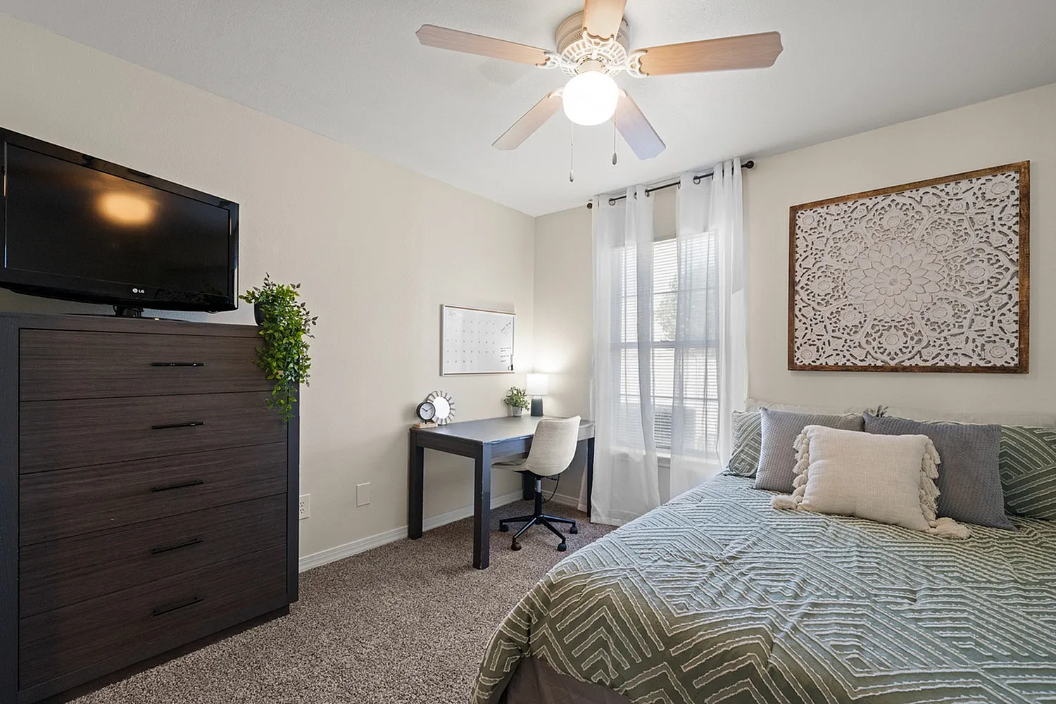 Bedrooms Feature Plush Carpeting