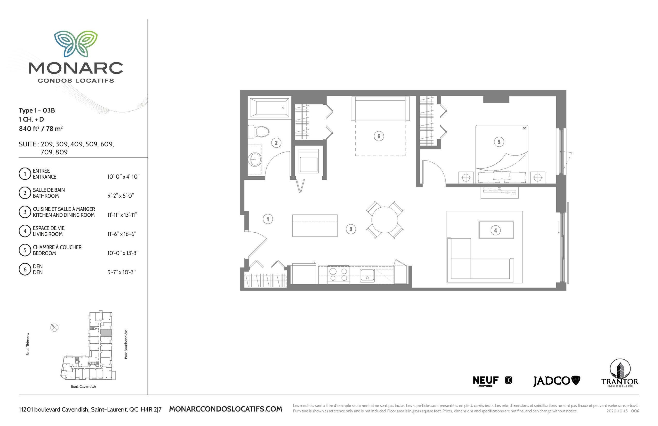Monarc condos locatifs