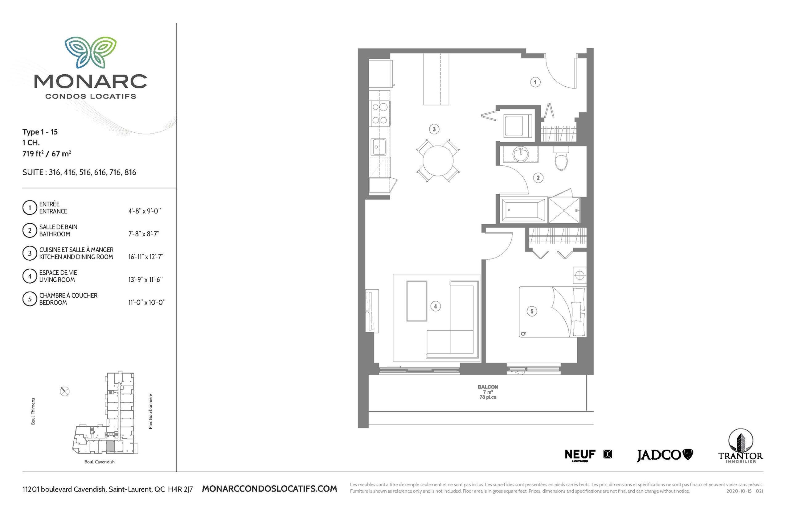 Monarc condos locatifs